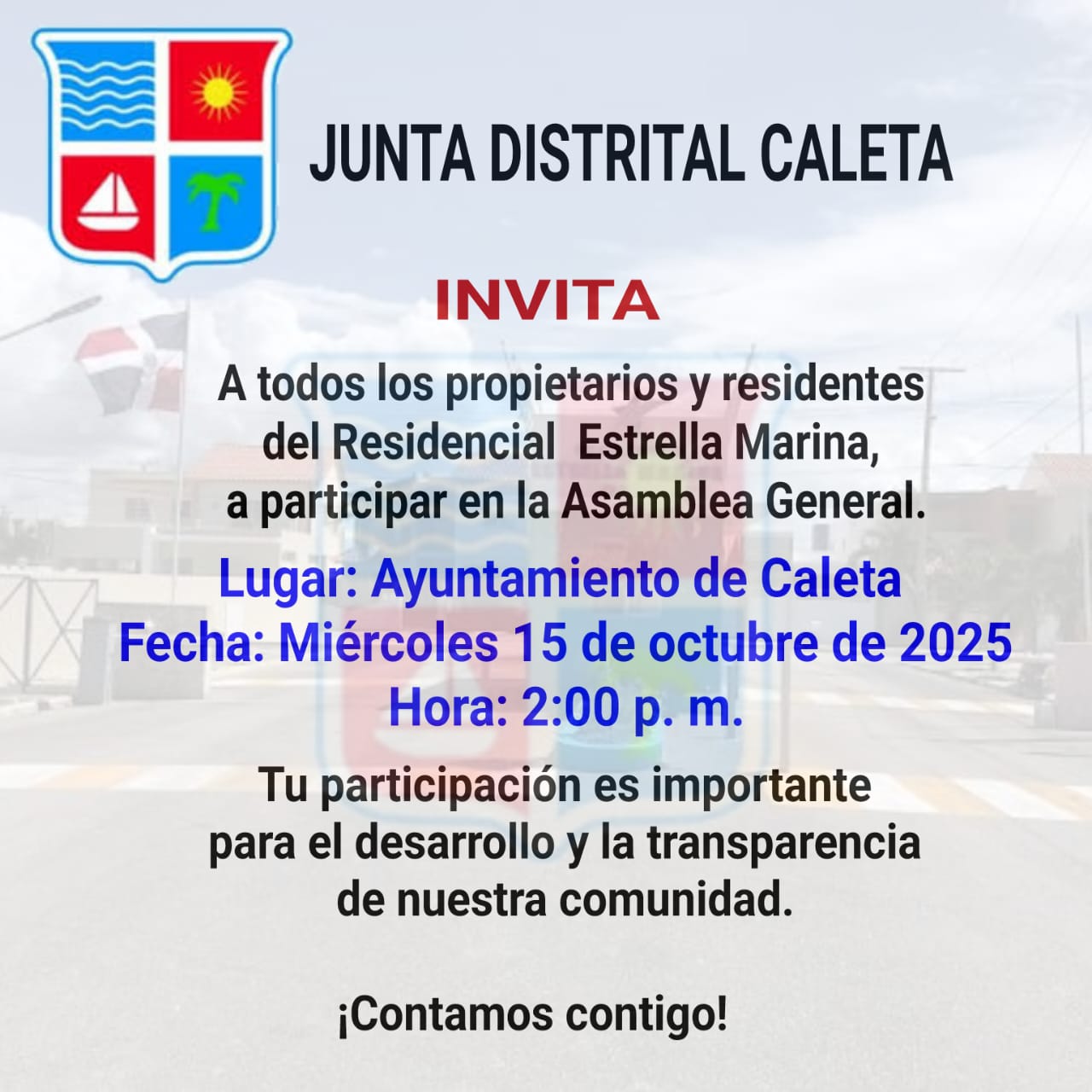 Asamblea General en el Residencial Estrella Marina